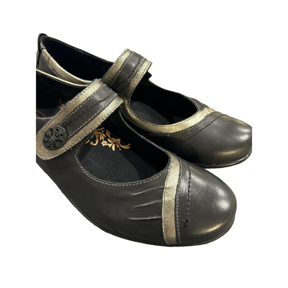Aetrex Brianna Mary Janes Flats Leather Comfort Shoe Womens Size 9 Black NEW - Picture 8 of 12